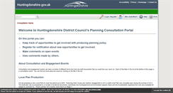 Desktop Screenshot of consult.huntingdonshire.gov.uk