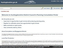 Tablet Screenshot of consult.huntingdonshire.gov.uk